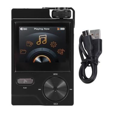 Imagem de Asixxsix Leitor de MP3 HiFi, Leitor DSD FLAC Sem Perdas Leitores de Música Digital Portáteis Com Cartão de Memória Pequeno de 64 GB Integrado e Tela LCD de 2 Polegadas para Viagens Ao Ar