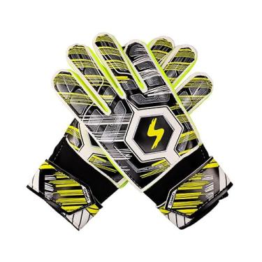 Imagem de Luvas de Futebol com Espuma para Jovens Flexíveis Impacto - -Derrubamento Respiráveis Meninos Homens Goleiro Lineman Tre