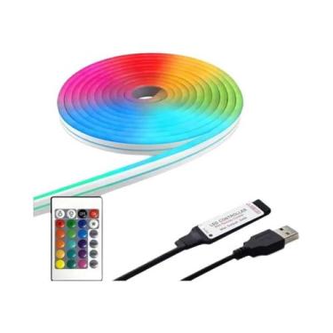 Imagem de Fitas De LED Neon Alimentadas Por USB 5V Sincronização Musical Control