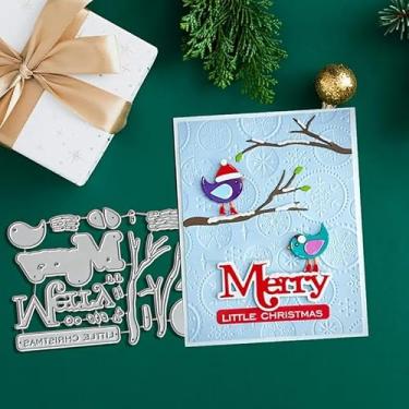 Imagem de Merry Branch Birds Dies Metal Die Cuts, Merry Branch Birds Cutting Dies Cut Dies Stencils para DIY Scrapbooking, Álbum de Fotos, Matrizes Decorativas de Papel em Relevo para Fazer Cartões de Scrapbook