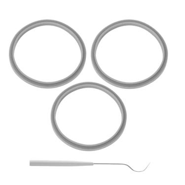 Imagem de Pacote com 3 peças de reposição de juntas de vedação para liquidificadores NutriBullet 600w/900w lâmina extratora