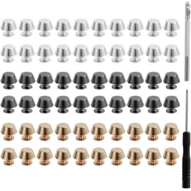 Imagem de Acessórios para álbuns de extensão de scrapbook - 20 peças de kit de extensão de encadernação de álbuns, postes de parafuso para scrapbook, álbuns de fotos recarregáveis pós-encadernados, parafusos