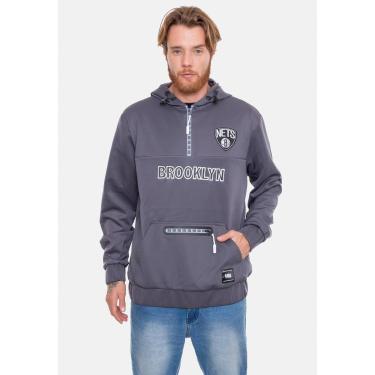 Imagem de Moletom NBA Canguru Neop Fechado Brooklyn Nets Masculino-Masculino