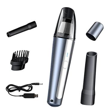 Imagem de Limpador de Carro 6000Pa 120W Aspiração Portátil Mão para Limpeza Cabelo Pet Brita Casa Escritório Veículo
