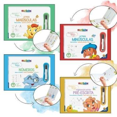 Imagem de Kit Escreva e Apague II: Letras Maiúsculas, Minúsculas, Números e Coor