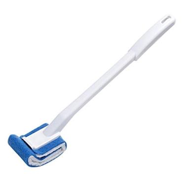 Imagem de Escova de vaso sanitário de canto morto para banheiro conjunto de escova de vaso sanitário agente de limpeza gratuito não prejudica a escova de vaso sanitário e suporte (tamanho: 1) ()