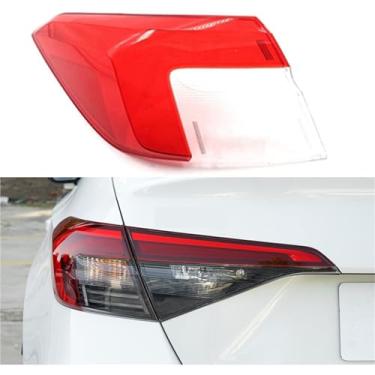Imagem de compatível com honda civic 2022 2023 luz traseira do carro escudo luzes de freio substituição escudo traseiro automático capa abajur(Outside Left)