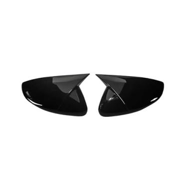 Imagem de 2 peças compatíveis com Peugeot 208 2008 2012-2018 compatíveis com Citroen C3 2016-2020 tampa do espelho lateral retrovisor(Gloss Black)