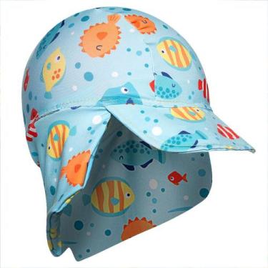 Imagem de Chapéu Infantil de Praia Piscina Proteção Solar FPS Uv50+ Tip Top Boné