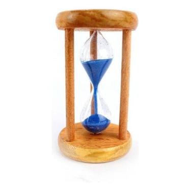 Imagem de Ampulheta Madeira E Vidro Relógio De Areia ul 10 Seg Fg - GS