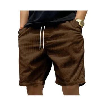 Imagem de Bermudas Esportivas Masculinas De Outono Respirável Com Cintura Elásti