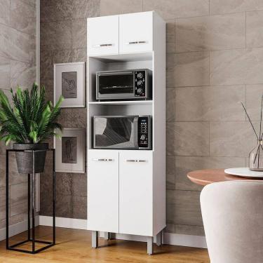 Imagem de Paneleiro íris 4 Portas Cozinha Mb1 200cm Cor Branco Pc