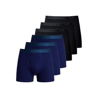 Imagem de Kit com 6 Cuecas Boxer Lupo com Abertura 660-003, G