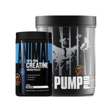 Imagem de Kit Animal Pump Pré T. 600g + Animal Creatine 500g Universal-Unissex