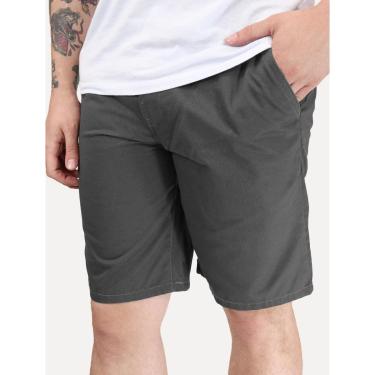 Imagem de Bermuda Levis Masculina Sarja Chino Straight Cinza Escuro-Masculino