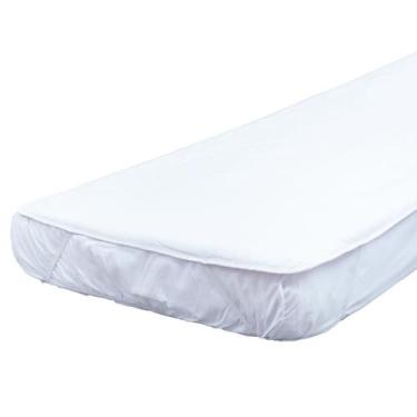 Imagem de Protetor de Colchão para Berço Cercado 70 cm x 90 cm Bublim, Branco