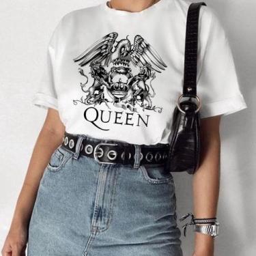 Imagem de Blusa camiseta Queen feminina rock, banda guns, p