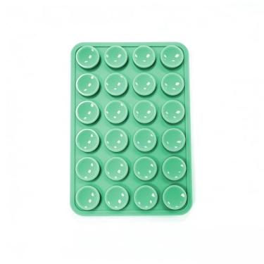 Imagem de Suporte de telefone com sucção dupla face de silicone, aderência adesiva removível, acessório de selfie e vídeo com as mãos livres, suporte de sucção de telefone TikTok tendência para iPhone e Android