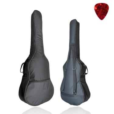 Imagem de Capa Bag Luxo Top Acolchoada/Estofada P/Violão Baby 3/4 Tipo Taylor Infantil Espuma Revestida Almofadada Impermeável Com Alças e Bolso – Proteção Máxima