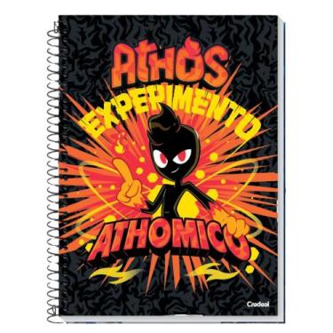 Imagem de Caderno Grande Universitário Athos e Problems Capa Dura 1 Matéria 80 F