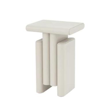 Imagem de Mesa lateral pequena mesa de centro quadrada, mesa de cabeceira para sala de estar, quarto, espaços pequenos, mesa de cabeceira moderna para decoração de casa, mesa de centro pequena totalmente