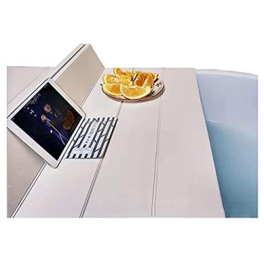 Imagem de Capa de banheira capa de banheira anti-poeira placa de isolamento de banheira capa de isolamento de PVC capa de banheira dobrável bandeja de banho (tamanho: 170700,6 cm) (160 * 75 * 0,6 cm)