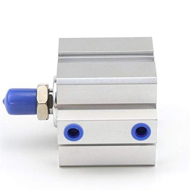 Imagem de U5GAAALPPQ9 Cilindros de ar pneumáticos Dentes externos SDA100 × 5-B × 40X10 / 15/20/25/30/40/50/75/100 Acessórios pneumáticos de dente externo de cilindro fino (Cor: com tamanho magnético: SDA100+50