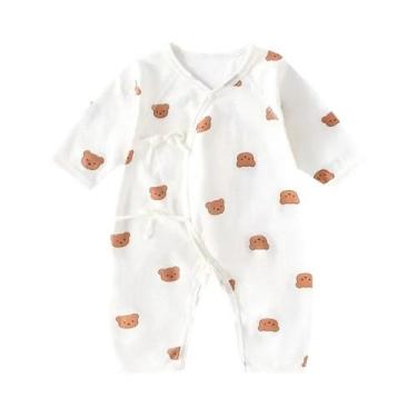 Imagem de Macacão De Algodão Unissex Para Bebês, Roupas Para Recém-Nascidos Com 