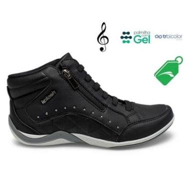 Imagem de Tênis Kolosh Abotinado botinha cano alto feminina C3671 - Feminino-Feminino