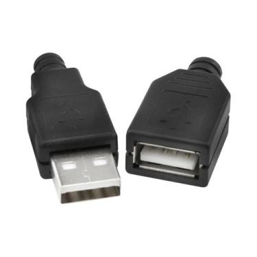 Imagem de Adaptadores De Porta USB Tipo a Macho E Fêmea Com Revestimento Plástic