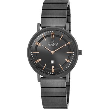 Imagem de Relógio Oslo Masculino Ref: Omysss9u0002 G2gx Slim Grafite
