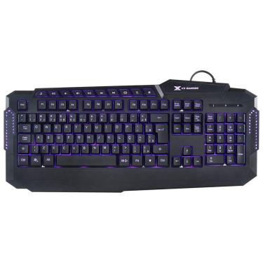 Imagem de Teclado Usb Gamer Hercules Com Multimidia Led 3 Cores Cabo U