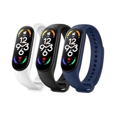 Imagem de Pulseira De Silicone Para Mi Band 7 6 5 4 3, Substituição De Pulseira 