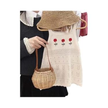 Imagem de Vestido Casual De Verão Para Meninas De 2 a 7 Anos, Top De Malha Com B