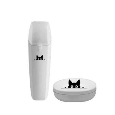 Imagem de Kit Porta Escova Pasta Dente Estojo E Saboneteira Gatinho - - Mormino,