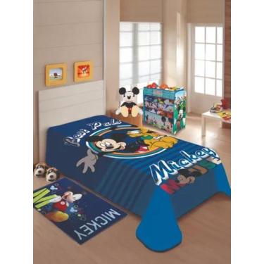 Imagem de Cobertor Jolitex Solteiro Toque Macio Disney Mickey