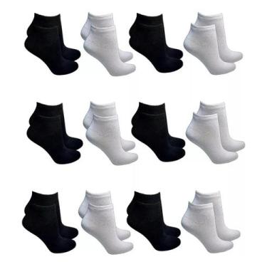Imagem de Kit 12 Pares De Meia Feminina Disinoni Tamanho 35 Ao 40
