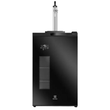 Imagem de Cervejeira Electrolux Home Bar Frost Free 100 Litros com Torre de Chope Porta de Vidro Preta 127V