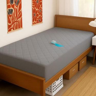 Imagem de Capa Protetor Impermeável Colchão Solteiro Antiácaro Silenciosa Cor Br