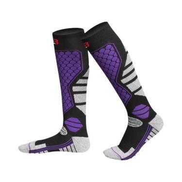 Imagem de Meias De Esqui Térmicas Antiderrapantes, Grossas, Respiráveis E Compre