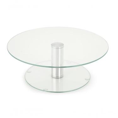 Imagem de Prato Giratório Vidro Bolo Boleira Bailarina Doce Festa 30cm