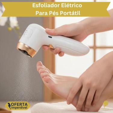 Imagem de Esfoliador de Pés Secos Elétrico Portátil Recarregável USB Lixa Remove