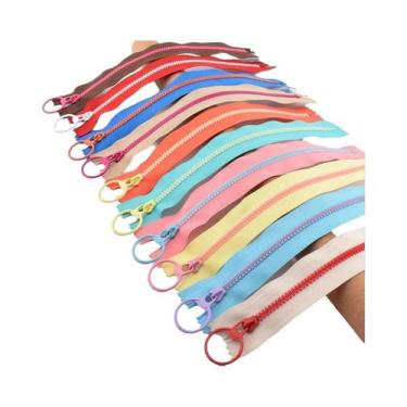 Imagem de Estojo De Canetas Colorido Pequeno Com Zíper E Bolso, 10 Peças, 3 Resi