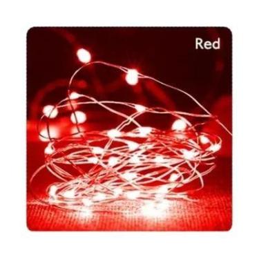 Imagem de Luzes De Fada LED Com Fio De Cobre 2m 3m 5m 10m Alimentadas Por Bateri