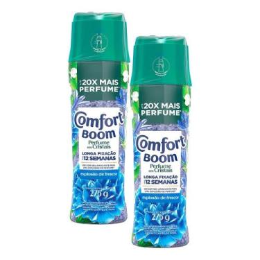 Imagem de Kit 2 Odorizantes de Roupas Comfort Boom Perfume em Cristais Explosão 