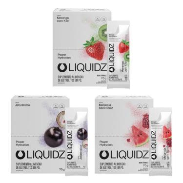 Imagem de LIQUIDZ® - Eletrólitos Zero Açúcares - 3 Sabores - Kit 3 Caixas - 42 sachês-Unissex
