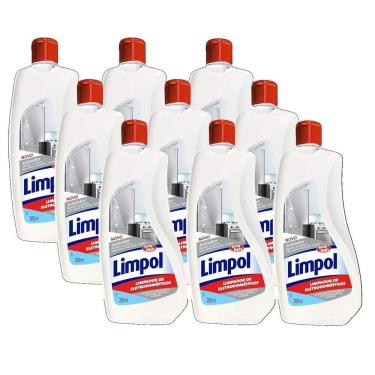 Imagem de Kit 9 Limpador Eletrodomésticos Limpol Bom Bril 200Ml