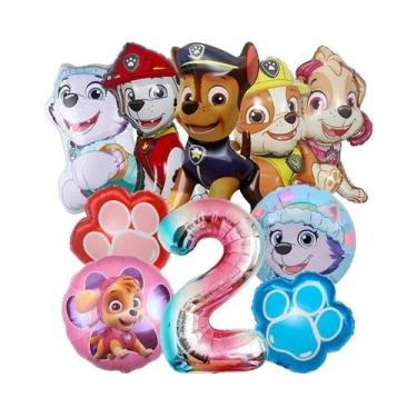 Imagem de Balões De Alumínio Patrulha Canina Ryder Skye Chase Para Decoração De 