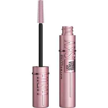Imagem de Maybelline NY Lash Sensational Sky High Máscara de Cílios Lavável, Escova Flexível, Alongamento Sem Limites com Extrato de Bambu e Fibras, Impacto de Todos os Ângulos, Preto 7,2ml