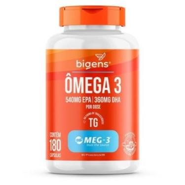 Imagem de Ômega 3 TG C/ Selo Meg-3 Alta Pureza 180 Caps - Bigens-Unissex